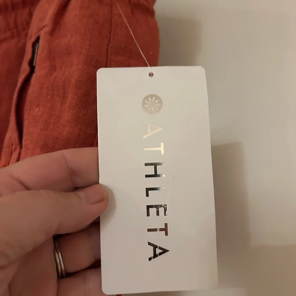 Athleta Rust Wide Leg Pants
